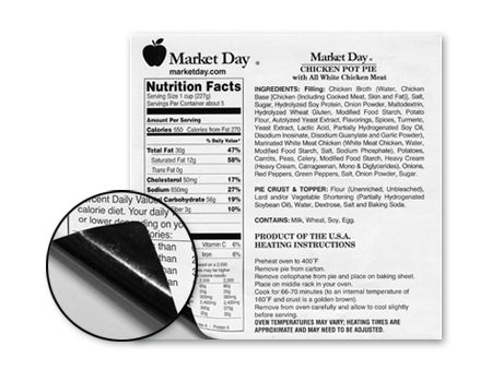 Market Day nutrition facts