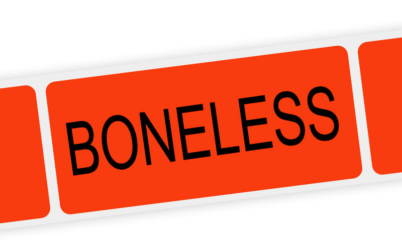 boneless label