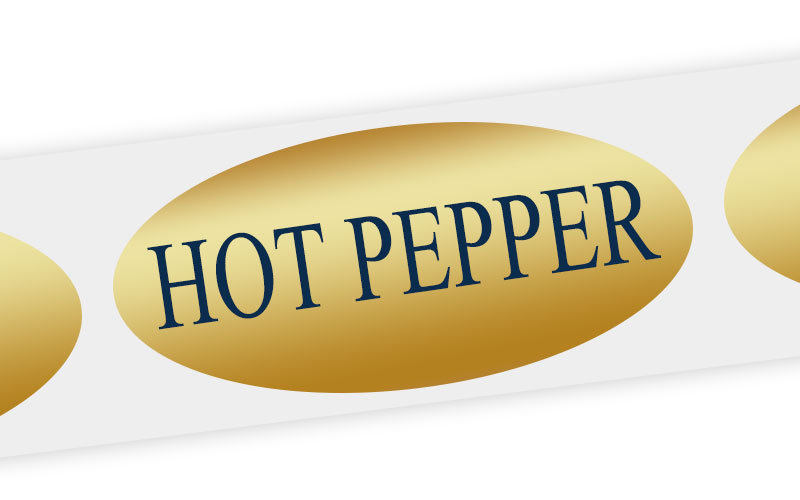 hot pepper cheese label