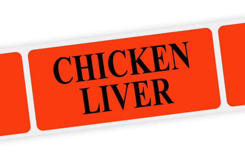 chicken liver label