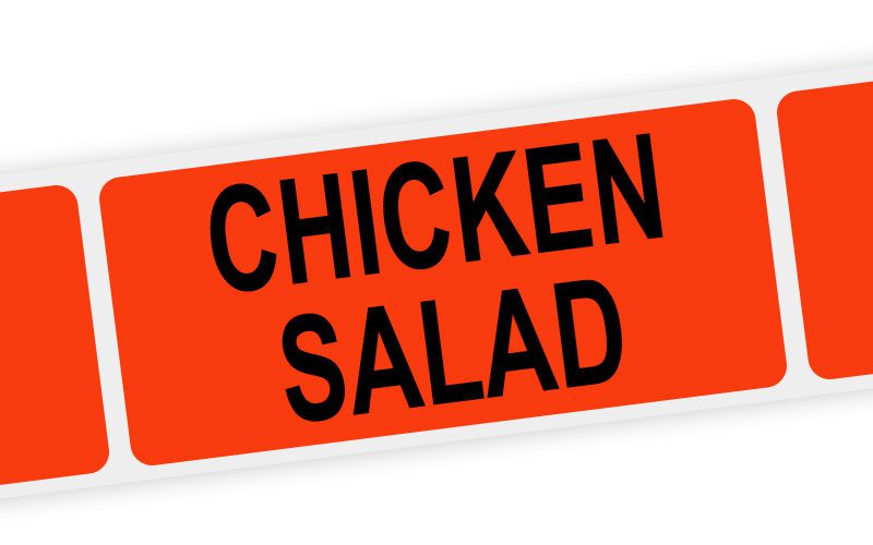 chicken salad label