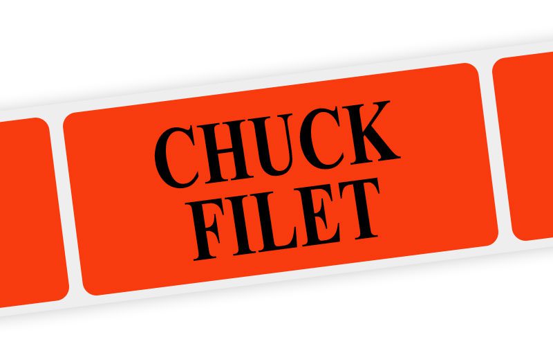 chuck fillet label