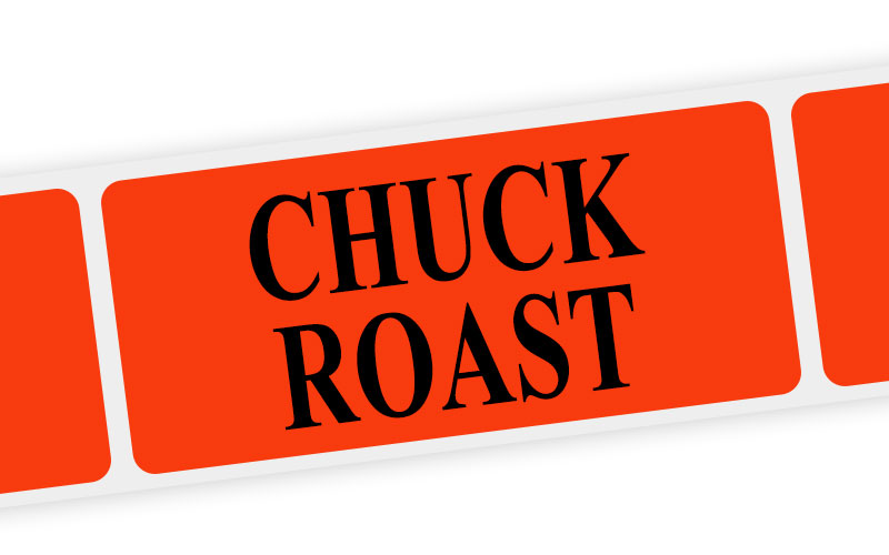 chuck roast label