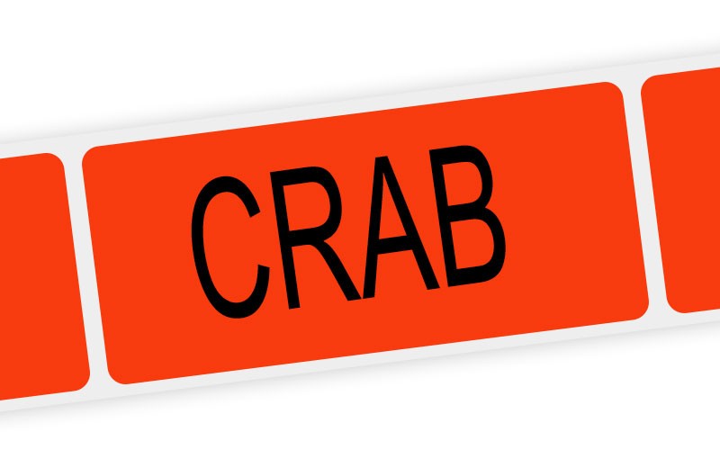 crab label