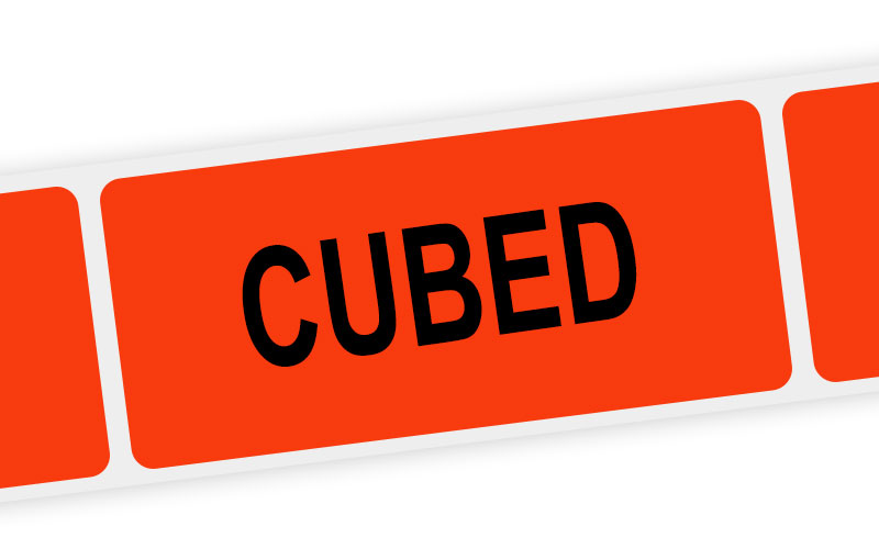 cubed label