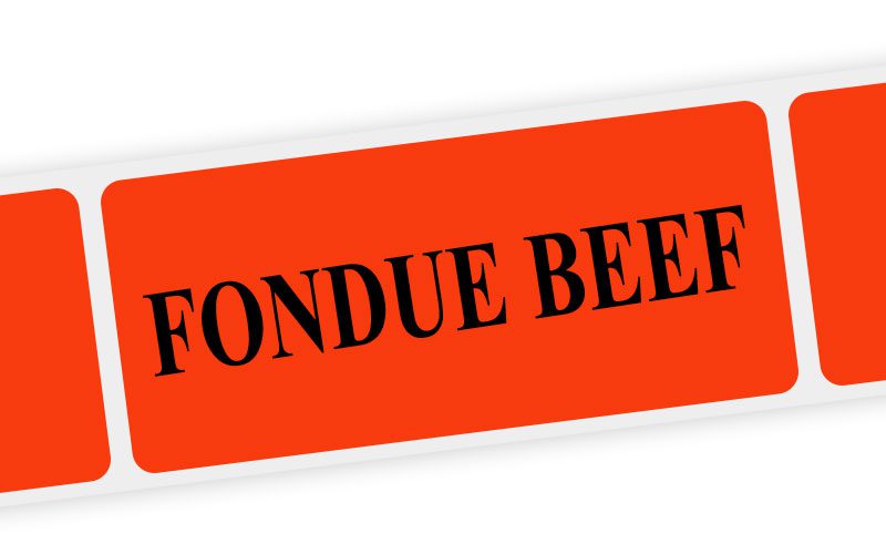 fondue beef label