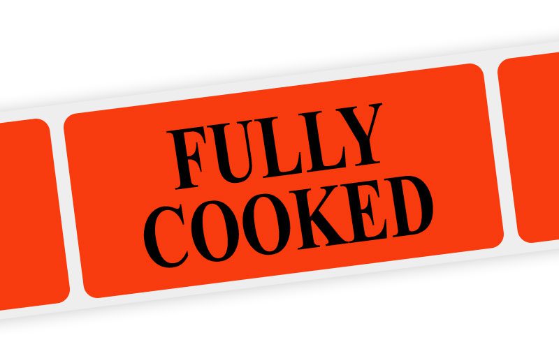 fully cooked label