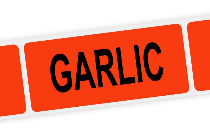 garlic label