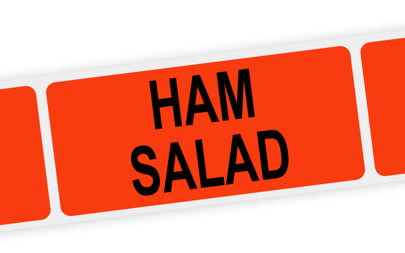ham salad label