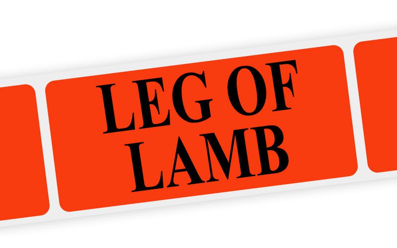 leg of lamb label