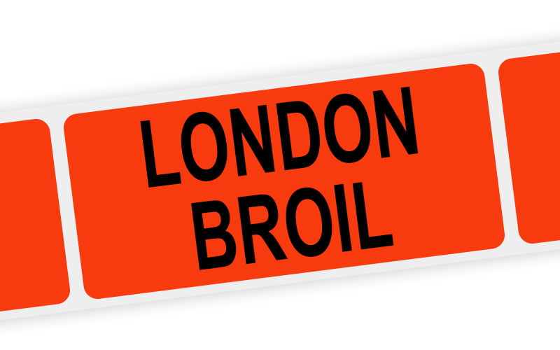london broil label