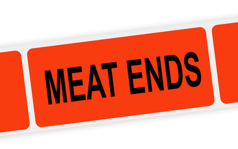 meat ends label