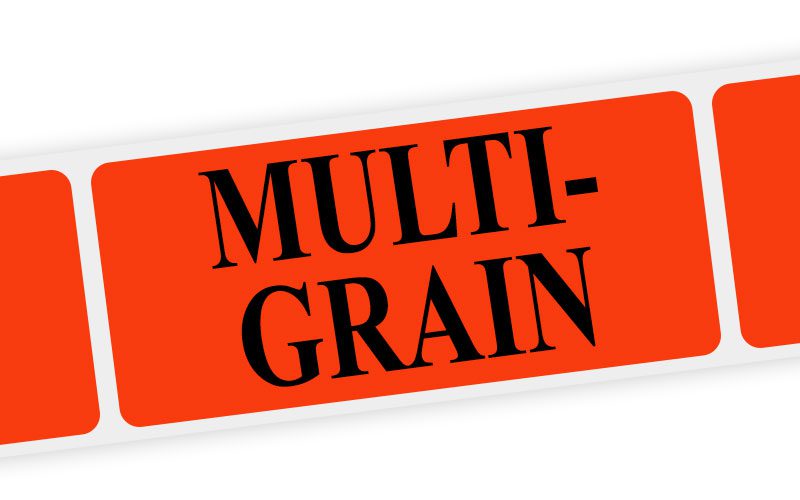 multi-grain label