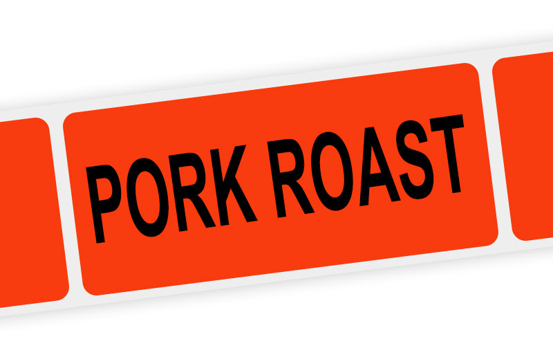 pork roast label