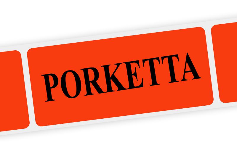 porketta label