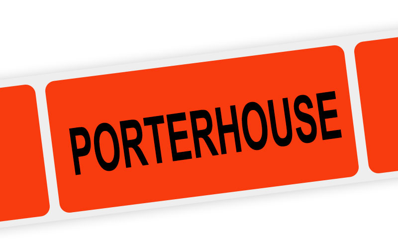 porterhouse label