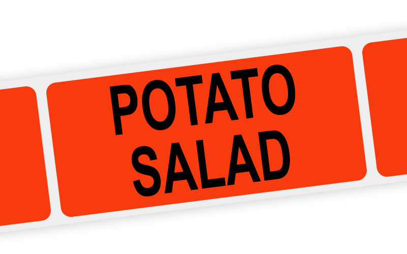 potato salad label