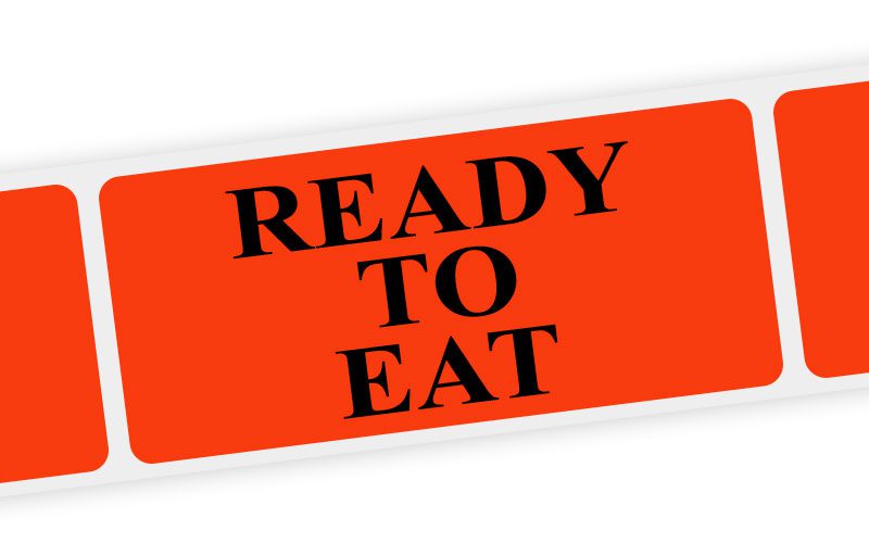 ready to eat label