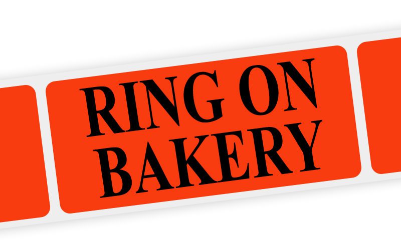 ring on bakery label