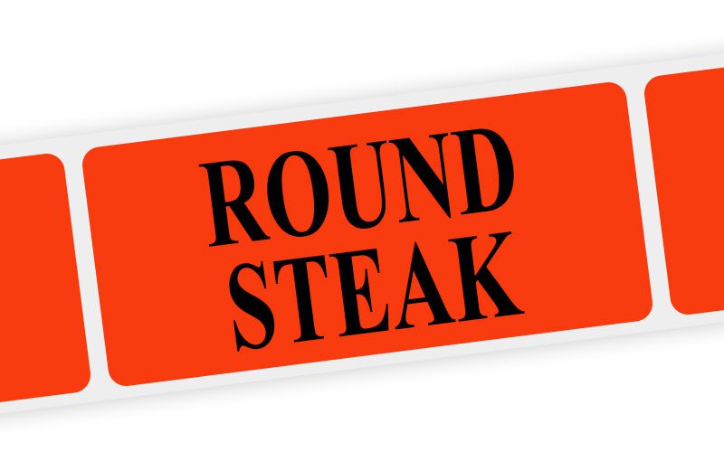 round steak label