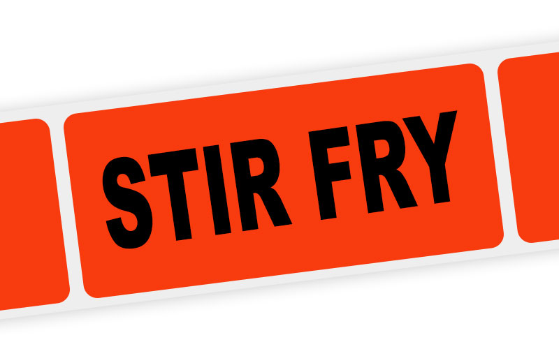 stir fry label