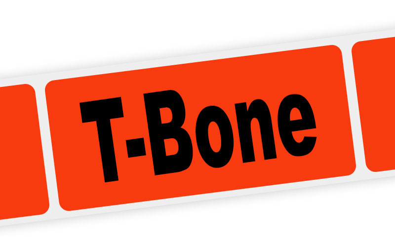 t-bone label