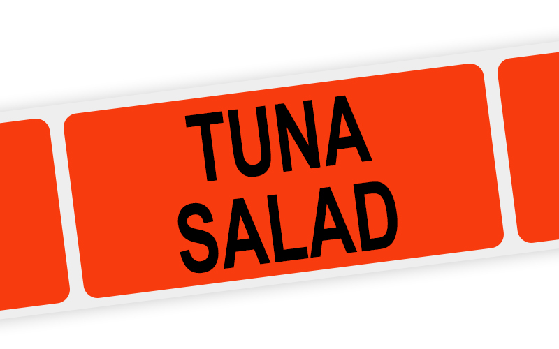 tuna salad label
