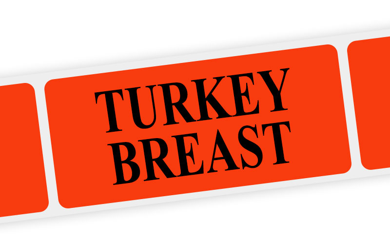 turkey breast label