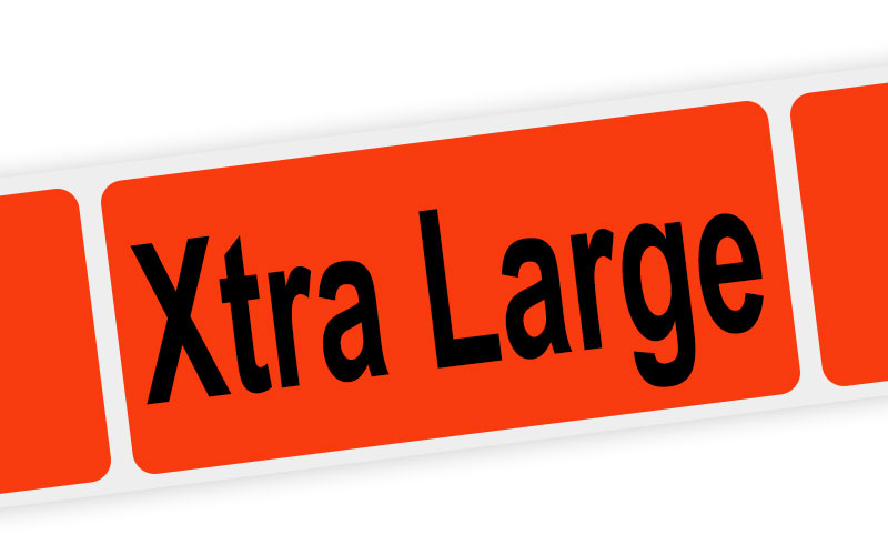 xtra large label