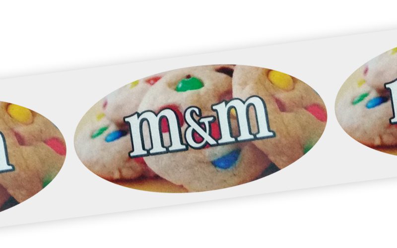 m&m flavor label